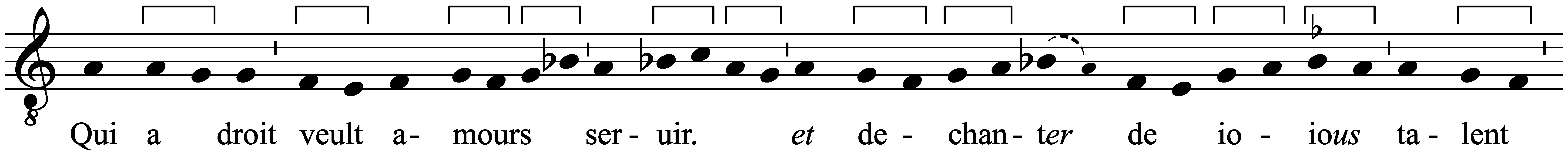 Work musical notation